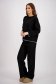 Compleu din tricot negru cu pantaloni usor evazati - SunShine 2 - StarShinerS.ro