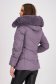 Light Purple Fitted Puffer Jacket with Zip Pockets and Detachable Hood - SunShine 2 - StarShinerS.com