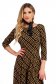 Rochie din lycra midi in clos cu imprimeu abstract - StarShinerS 4 - StarShinerS.ro