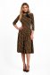 Rochie din lycra midi in clos cu imprimeu abstract - StarShinerS 1 - StarShinerS.ro