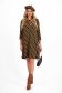 Short Crepe Dress with Loose Fit and Rounded Neckline - StarShinerS 5 - StarShinerS.com