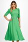 Rochie din georgette verde midi in clos brodata digital pe cordon - StarShinerS 1 - StarShinerS.ro