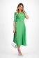Rochie din georgette verde midi in clos brodata digital pe cordon - StarShinerS 3 - StarShinerS.ro