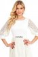 Rochie din dantela ivoire midi in clos accesorizata cu cordon cu pietre strass - StarShinerS 5 - StarShinerS.ro