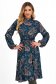 Lycra flared dress with elastic waistband and belt-like accessory - StarShinerS 1 - StarShinerS.com
