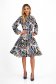 Rochie din lycra in clos cu elastic in talie si accesoriu tip curea - StarShinerS 7 - StarShinerS.ro