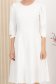 Rochie din stofa elastica ivoire midi in clos cu umeri bufanti si detalii tricolore brodate - StarShinerS 4 - StarShinerS.ro