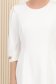 Rochie din stofa elastica ivoire midi in clos cu umeri bufanti si detalii tricolore brodate - StarShinerS 6 - StarShinerS.ro