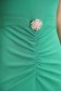 Rochie din crep verde pana la genunchi tip creion cu pene la umeri - StarShinerS 6 - StarShinerS.ro
