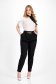 Pantaloni din crep negri conici cu elastic in talie si buzunare laterale - SunShine 2 - StarShinerS.ro