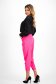 Pantaloni din bumbac roz cu buzunare frontale si accesoriu tip curea - SunShine 2 - StarShinerS.ro