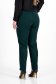Pantaloni din crep verde-inchis conici cu elastic in talie si nasturi decorativi - SunShine 6 - StarShinerS.ro