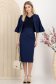 Top din lycra subtire bleumarin mulat cu decolteu cazut - StarShinerS 3 - StarShinerS.ro