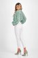 Blugi cu push-up lungi albi skinny cu talie inalta - SunShine 6 - StarShinerS.ro
