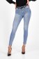 Blue Skinny Long Jeans with Belt Accessory and Push-Up Effect - SunShine 6 - StarShinerS.com
