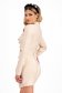 Beige bandage suit with a fitted cut and decorative front buttons - SunShine 2 - StarShinerS.com