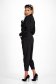 Bluza dama din bumbac neagra cu croi larg si aplicatii de dantela pe volanase - SunShine 4 - StarShinerS.ro