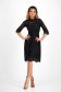 Knee-Length Black Macrame Lace Pencil Dress - SunShine 5 - StarShinerS.com