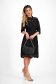 Knee-Length Black Macrame Lace Pencil Dress - SunShine 3 - StarShinerS.com