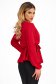 Bluza dama din voal rosie cu elastic si peplum in talie  - StarShinerS 2 - StarShinerS.ro