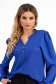 Bluza dama din georgette albastra cu croi larg si maneci bufante - Lady Pandora 6 - StarShinerS.ro