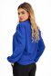 Bluza dama din georgette albastra cu croi larg si maneci bufante - Lady Pandora 2 - StarShinerS.ro