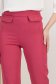 Pantaloni din stofa elastica fuchsia conici cu talie inalta si buzunare false frontale - StarShinerS 5 - StarShinerS.ro