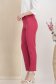 Pantaloni din stofa elastica fuchsia conici cu talie inalta si buzunare false frontale - StarShinerS 3 - StarShinerS.ro