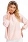 Bluza dama din georgette roz deschis cu croi larg si guler inalt - Lady Pandora 5 - StarShinerS.ro