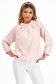 Bluza dama din georgette roz deschis cu croi larg si guler inalt - Lady Pandora 1 - StarShinerS.ro