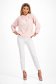 Bluza dama din georgette roz deschis cu croi larg si guler inalt - Lady Pandora 3 - StarShinerS.ro