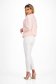 Bluza dama din georgette roz deschis cu croi larg si guler inalt - Lady Pandora 4 - StarShinerS.ro