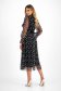 Rochie din tul dantelat neagra midi in clos cu aplicatii de dantela - SunShine 4 - StarShinerS.ro