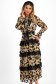 Rochie din tul dantelat midi in clos cu elastic in talie si aplicatii de dantela - SunShine 1 - StarShinerS.ro