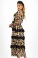 Rochie din tul dantelat midi in clos cu elastic in talie si aplicatii de dantela - SunShine 2 - StarShinerS.ro