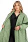 Geaca din fas verde-deschis cu croi larg accesorizata cu cordon in talie - SunShine 7 - StarShinerS.ro