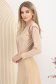 Body din lycra nude mulat cu decolteu adanc si umeri buretati 2 - StarShinerS.ro
