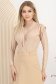 Body din lycra nude mulat cu decolteu adanc si umeri buretati 1 - StarShinerS.ro