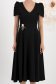 Rochie din stofa elastica neagra midi in clos accesorizata cu brosa - StarShinerS 4 - StarShinerS.ro