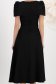 Rochie din stofa elastica neagra midi in clos accesorizata cu brosa - StarShinerS 5 - StarShinerS.ro