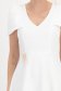 Rochie din stofa elastica ivoire midi in clos accesorizata cu brosa - StarShinerS 6 - StarShinerS.ro