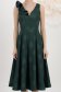StarShinerS tamno zelena haljina tkanine midi cloche 4 - StarShinerS.hr