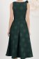 StarShinerS tamno zelena haljina tkanine midi cloche 5 - StarShinerS.hr