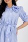 Rochie tip camasa din poplin cu croi larg accesorizata cu cordon - SunShine 3 - StarShinerS.ro
