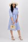 Rochie tip camasa din poplin cu croi larg accesorizata cu cordon - SunShine 4 - StarShinerS.ro