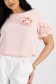 Bluza dama din georgette roz-deschis cu croi larg si volanase la maneci - SunShine 4 - StarShinerS.ro
