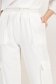 Pantaloni cargo fit din material subtire ivoire cu talie inalta si buzunare laterale 5 - StarShinerS.ro