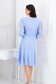 Rochie din voal albastru-deschis midi in clos accesorizata cu pietre stras in talie 2 - StarShinerS.ro