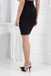 Fusta bandage neagra tip creion cu talie inalta si nasturi decorativi 3 - StarShinerS.ro