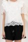 Bluza dama din bumbac macrame alba cu croi larg si volanase la umeri 4 - StarShinerS.ro